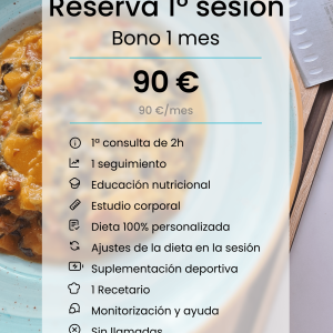 reserva de nutrición