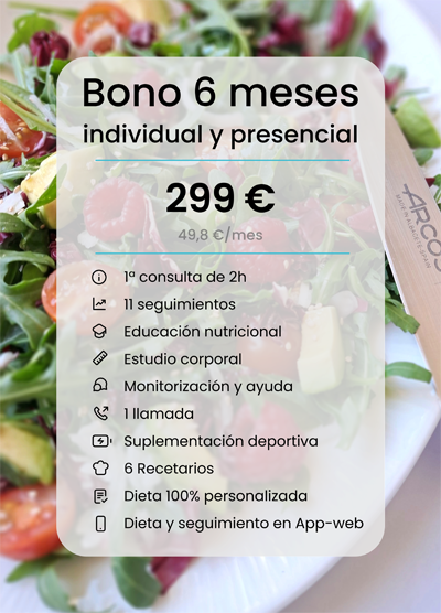 BONO DE NUTRICION DE 6 MESES INDIVIDUAL