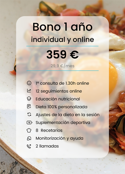 BONO 1 AÑO INDIVIDUAL Y ONLINE